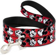 🐾 buckle-down mickey mouse expressions dog leash: available in various sizes and colors for dogs and cats логотип