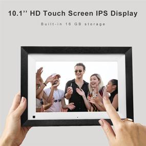 img 2 attached to 📸 SAMMIX 10.1 inch IPS Touch Screen Digital Photo Frame WiFi - 16GB Storage - Auto-Rotate - Motion Sensor - Share Photos via App, Email, and Cloud