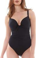 π flaunt your style with freya women's standard deco swim underwire molded one-piece swimsuit logo
