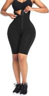 🩳 feelingirl women's high waisted workout shorts with pockets - shapewear waist control long yoga shorts for athletic running logo