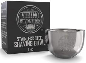 img 1 attached to Premium Stainless Steel Shaving Soap Bowl - Double Layer, Unbreakable Shaving Mug for Wet Shave and Shave Cream/Soap