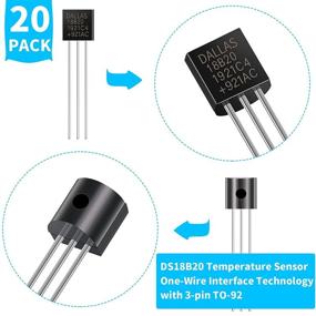 img 3 attached to DS18B20 Temperature IC Sensor: Accurate Digital Thermometer with One-Wire Interface Technology - Compatible with Arduino & Raspberry Pi