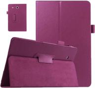 📱 ekvinor galaxy tab e 9.6 case - slim leather stand folio case cover, purple логотип