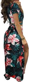 img 2 attached to Women Through Elasticity Floral Swimsuit Women's Clothing and Dresses