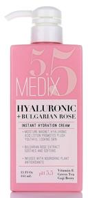 img 3 attached to 💧 Medix 5.5 Hyaluronic Acid Cream with Bulgarian Rose - Intense Hydration for Face & Body. Wrinkle and Fine Line Treatment - Anti-Aging Cream with Goji Berry, Green Tea, and Vitamin E. Large Size - 15 Fluid Ounces