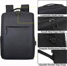 img 2 attached to 💼 Powerful Business Charging Backpack with Computer Notebook Storage