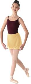 img 2 attached to 💃 Mirella Georgette Wrap Dance Skirt for Women