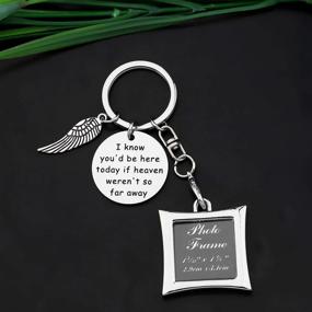 img 3 attached to 🌸 Cyting Wedding Bouquet Photo Frame Keychain: A Heavenly Remembrance in Jewelry
