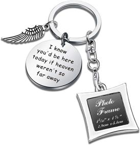 img 4 attached to 🌸 Cyting Wedding Bouquet Photo Frame Keychain: A Heavenly Remembrance in Jewelry