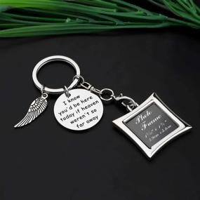 img 1 attached to 🌸 Cyting Wedding Bouquet Photo Frame Keychain: A Heavenly Remembrance in Jewelry