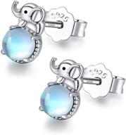 hypoallergenic moonstone earrings sterling sensitive girls' jewelry logo