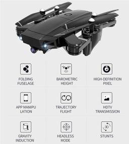 img 3 attached to 📸 Foldable 4K Camera Drone: RC Quadcopters with 1080P SX20, Remote & Phone/Tablet Control, RTH, 360° Flip