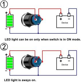 img 2 attached to 💧 Waterproof Self-Locking Mounting: Latching Pushbutton for Enhanced Convenience