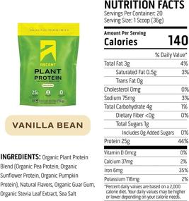 img 3 attached to 🌱 Ascent Organic Vanilla Plant Based Protein Powder - 20 Servings: Boost your health and fitness journey