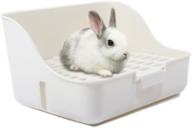 🐰 premium m-aimee square potty trainer: corner litter bedding box for small animals - rabbit, guinea pig, galesaur, ferret logo