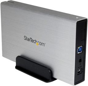 img 4 attached to 🔒 StarTech.com 3.5in Silver Aluminum USB 3.0 External SATA III SSD / HDD Enclosure with UASP - Portable USB 3 3.5&#34; SATA Hard Drive Housing (S3510SMU33)