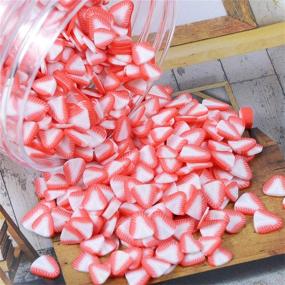 img 3 attached to 🍓 Strawberry Sprinkles Decoration Particles for Flatbacks - Pack of 8