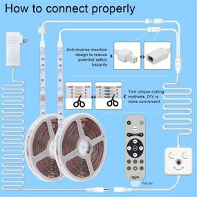 img 1 attached to 90ft LED Strip Lights with ‘Smile Face’ Controller & Remote, Built-in Mic for Music 🌈 Sync, Color Changing RGB LED Lights for Bedroom - Bluetooth APP Light Strip, LED Light Strips