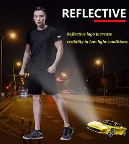 img 1 attached to Stay Dry and Stylish: Red Moisture-Wicking Athletic T Shirts - Size L (3P01)