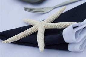 img 3 attached to 🌟 10 Белых пятилучевых морских звезд 6 "-8" для украшения дома в стиле морской тематики - South Beach Crafts