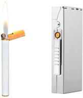 🚬 silver kakaka aluminum cigarette case box holder for 100mm slim cigarettes with usb rechargeable lighter logo