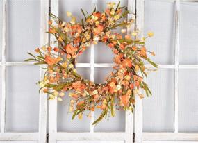 img 3 attached to GRBAMBI Artificial Fall Floral Wreath