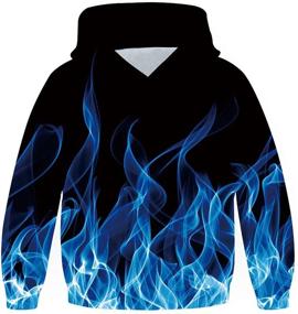 img 4 attached to 👕 Authentic Pullover Hoodies for Boys' Clothing - Fashionable Printed Sweatshirt Hoodies and Sweatshirts