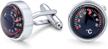bling jewelry stainless thermometer cufflinks logo
