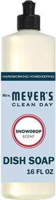 img 4 attached to 🌸 Mrs. Meyer's Clean Day Dishwashing Liquid: Snowdrop Scent, Cruelty Free, 16oz Bottle