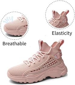 img 2 attached to 👟 XIDISO Women's Fashion Sneakers: Lace-up Walking and Running Shoes, Lightweight, Breathable, Comfortable, Stylish, Athletic, Casual