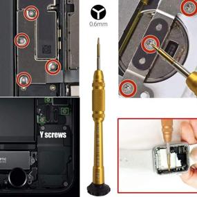 img 3 attached to Магнитные вибрационные отвертки 0,6 мм и Y-образные (Y000, трехточечные) для Apple 🔧 iPhone 7, 7 Plus, 8, 8 Plus, X, XR, XS, XS Max, Apple Watch