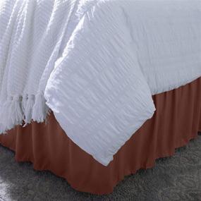 img 3 attached to 🍫 Chocolate Queen/King Home Details Dust Ruffle Bed Skirt