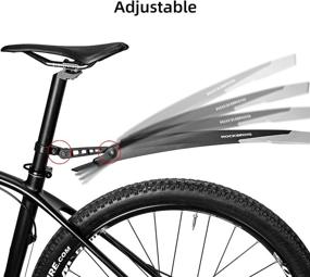 img 1 attached to 🚲 Adjustable MTB Mudguard Front/Rear Fender Set - ROCKBROS Bike Protector Guards for Cycling