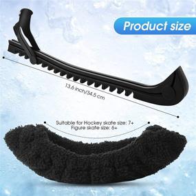 img 3 attached to Ultimate Protection for Hockey Skates: Sports Blade Cover Ice Skate Blade Covers L Size