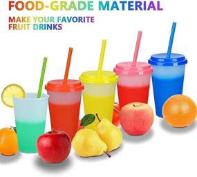 img 3 attached to Color Changing Cups Straws Lids Food Service Equipment & Supplies