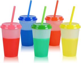 img 4 attached to Color Changing Cups Straws Lids Food Service Equipment & Supplies