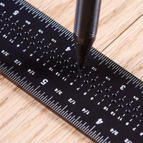 img 3 attached to 🔨 Деревообрабатывающий квадрат Woodraphic Signature Precision: 4-дюймовый инструмент для измерения скорости T для столяров