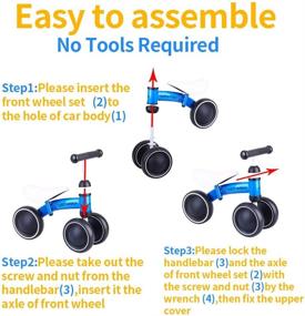 img 1 attached to 🚴 Top Cycling Toy Gifts: Baby Balance Bikes for 1-2 Year Old Girls/Boys