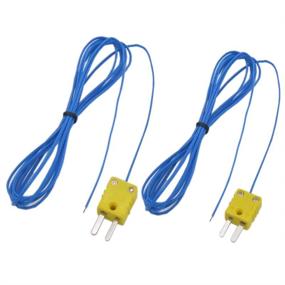 img 2 attached to 🌡️ High-quality Twidec K-Type Temperature Probe Sensor: 2Pcs Mini-Connector Thermocouple -50~250°C Range, 2M TP-01