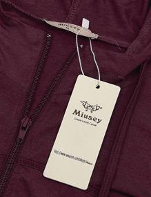 img 2 attached to 🏃 Miusey Women's Zip-Up Fleece Running Jacket with Long Sleeves - Ideal Workout Hoodie