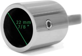 img 3 attached to ⚓️ Acelane 2-пак Bimini Top Cap внешнего глаза конец лодочные фурнитуры из нержавеющей стали для круглых труб диаметром 7/8 дюйма