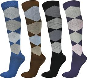 img 4 attached to 🧦 Compression Socks Set - Ideal for Women & Men, 4 Pairs Included