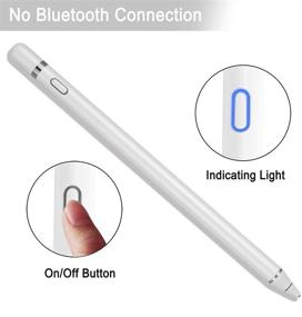 img 2 attached to Rechargeable Active Stylus Pen for Capacitive Touch Screens - Digital Stylish Pen Pencil, Compatible with Most Touchscreens (White)