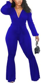 img 4 attached to 👗 Stylish OLUOLIN Jumpsuits: Explore Elegant Women's Rompers & Clubwear in Jumpsuits, Rompers & Overalls