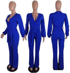 img 2 attached to 👗 Stylish OLUOLIN Jumpsuits: Explore Elegant Women's Rompers & Clubwear in Jumpsuits, Rompers & Overalls