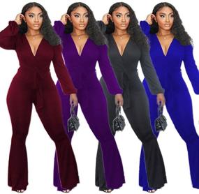 img 1 attached to 👗 Stylish OLUOLIN Jumpsuits: Explore Elegant Women's Rompers & Clubwear in Jumpsuits, Rompers & Overalls