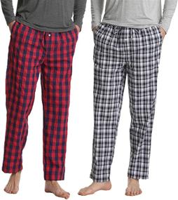 img 4 attached to Cotton Lightweight Drawstring Pockets Bottoms Men's Clothing and Sleep & Lounge