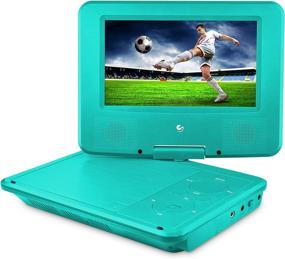 img 3 attached to 📀 Ematic EPDHD704TL Portable DVD Player Kit - 7-Inch Swivel Screen, Blue - Includes Headphones, Carrying Case - Standard Model