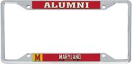 university of maryland terrapins umd terps metal license plate frame - desert cactus officially licensed, ideal for car's front or back, perfect for alumni логотип
