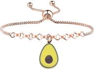 wsnang funny avocado slider bracelet - avocado-themed jewelry for vegetarian enthusiasts - perfect gift for avocado lovers logo